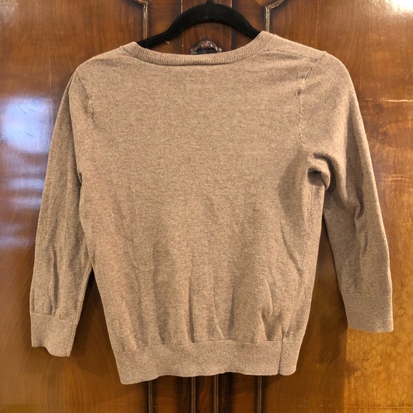 Ann Taylor Loft Brown Half Sleeve Cardigan - Picture 3 of 4